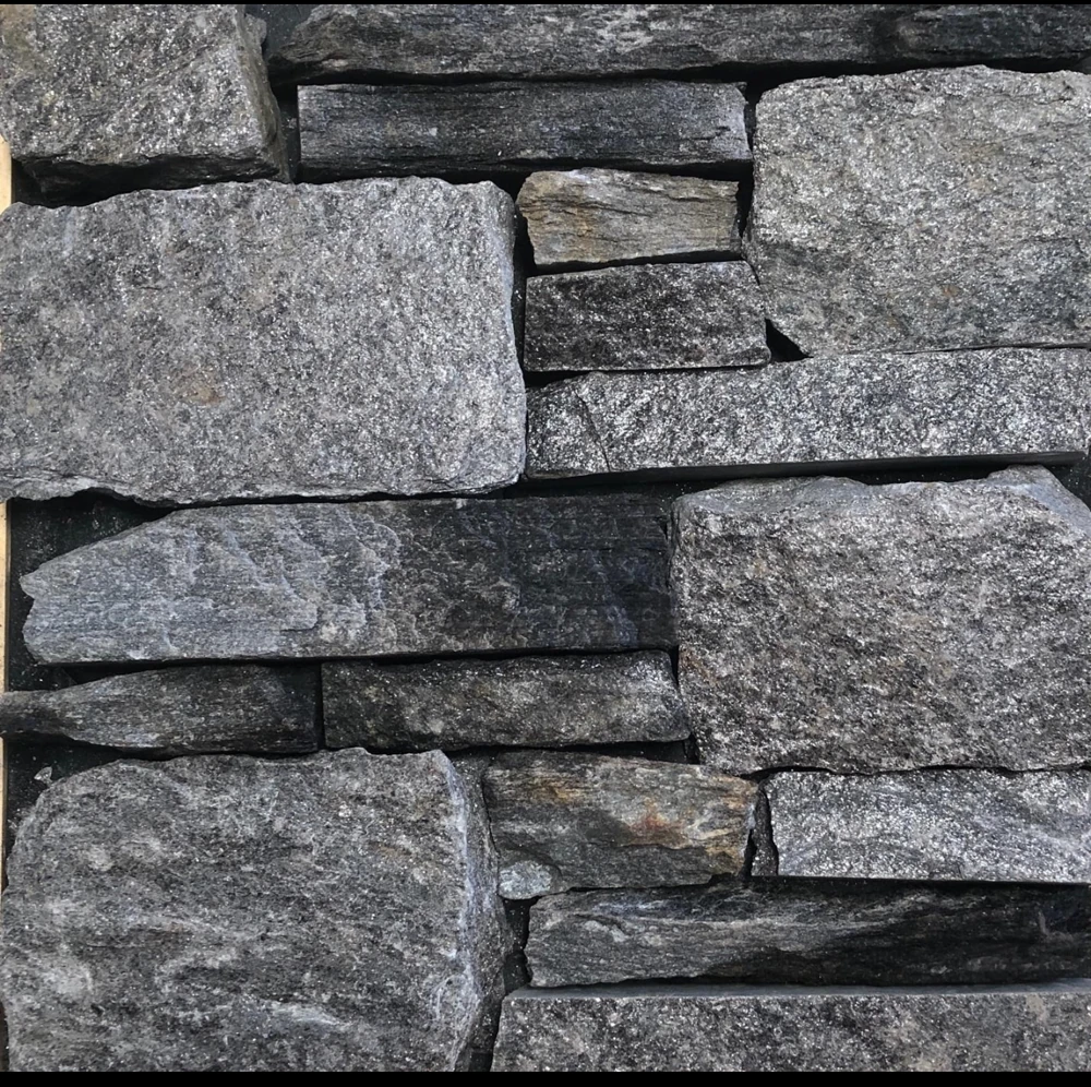 Charcoal Ledge stone swatch